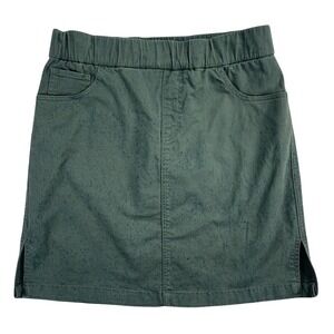Jag On The Go Skort Green Size 6/30 Pull-On Stretch Cotton Skirt Shorts Pockets